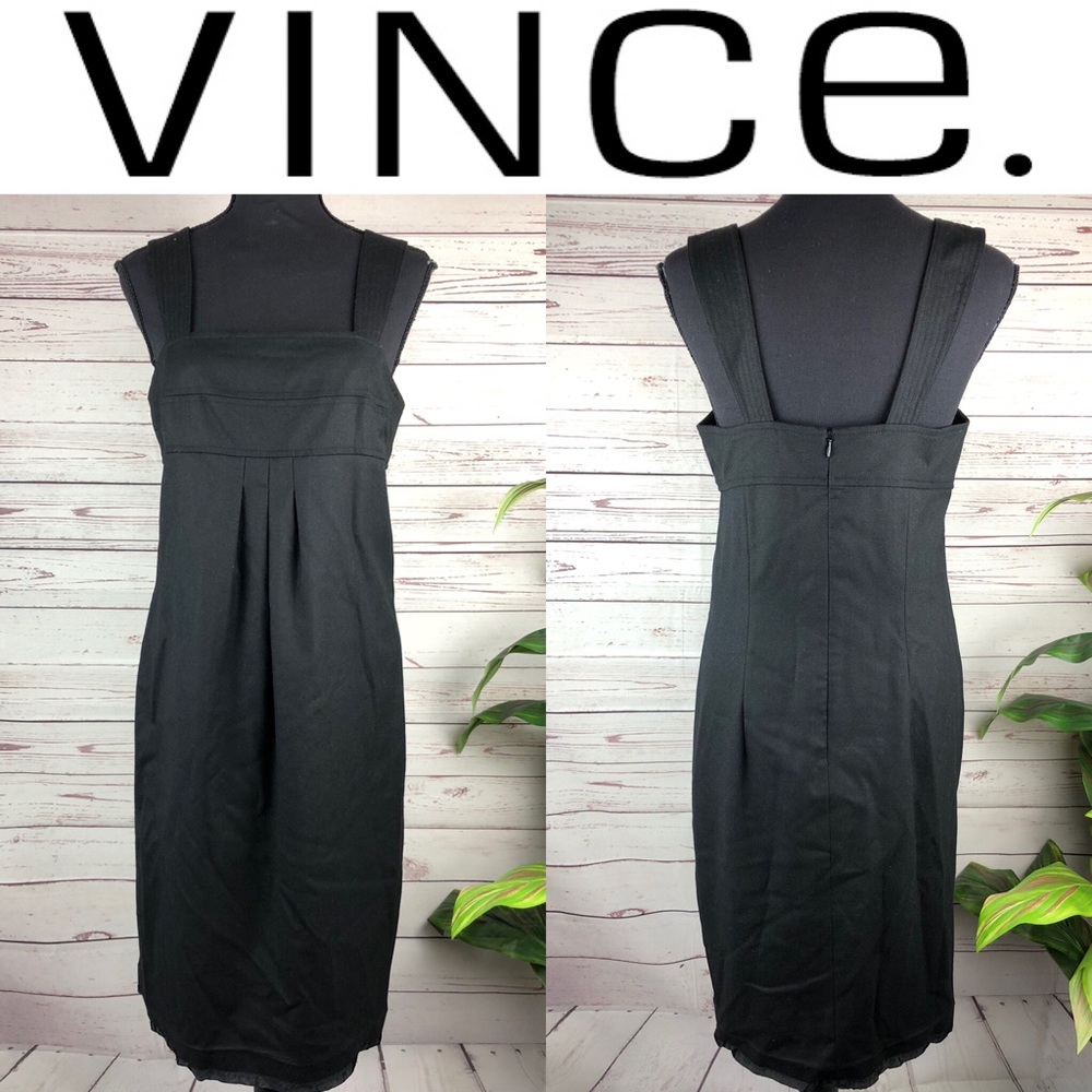 VINCE. Little black wool blend dress